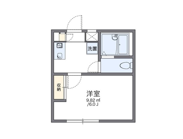 レオパレスネレイドIIIの物件間取画像